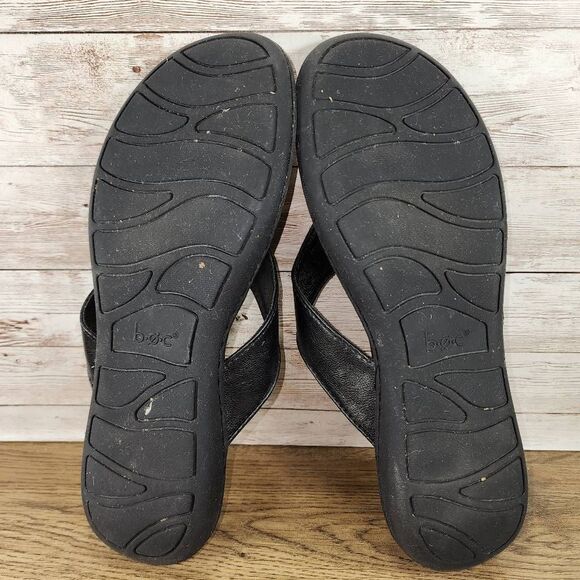 B.o.c. Cadore Womens Black Vegan Leather Flip Flop Sandals size 8 - Picture 7 of 7